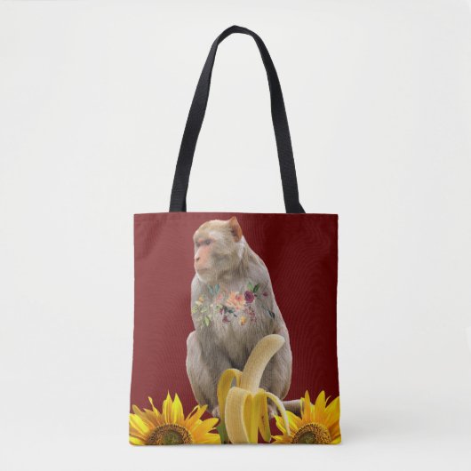 Monkey Canvas tas (Voorkant)