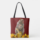 Monkey Canvas tas (Achterkant)