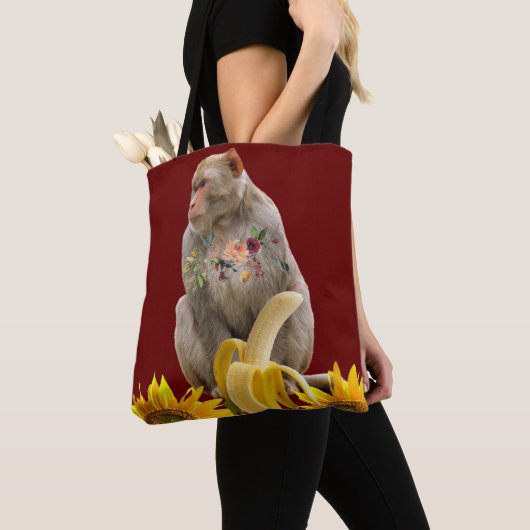 Monkey Canvas tas (Dichtbij)