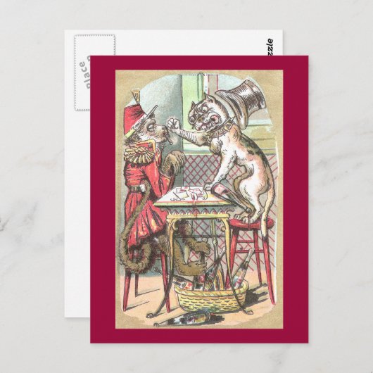 Monkey Card Cheat Says Bulldog Briefkaart (Voorkant / Achterkant)