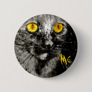Monkey Cat Button