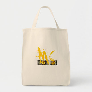 Monkey Cat Organic Grocery Bag Logo Tote Bag