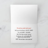 Monkey Chimp Funny Family Reunion Invitation Kaart (Binnen)