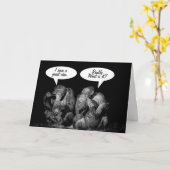 Monkey Chimp Funny Family Reunion Invitation Kaart (Gele Bloem)