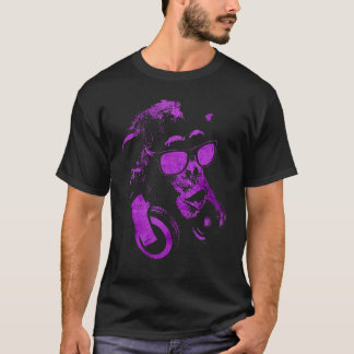 Monkey Chimp met zonnebrillen en hoofdtelefoons 1 T-shirt