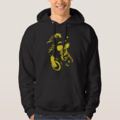 Monkey Chimp met zonnebrillen en hoofdtelefoons 2 Hoodie (Voorkant)