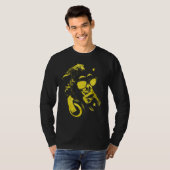 Monkey Chimp met zonnebrillen en hoofdtelefoons 2 T-shirt (Voorkant volledig)