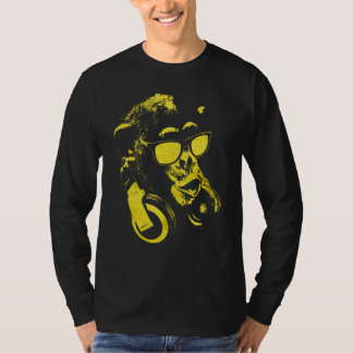 Monkey Chimp met zonnebrillen en hoofdtelefoons 2 T-shirt