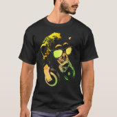 Monkey Chimp With Sunglasses And Headphones T-shirt (Voorkant)
