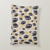 Monkey Chimpansee & Banana Pattern Accent Kussen (Achterkant (Verticaal))