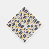 Monkey Chimpansee & Banana Pattern Servet (Hoek)