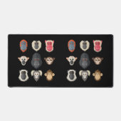 Monkey Chimpansee Gorilla Spider Monkey Squirrel M Bureaumat (Voorkant)