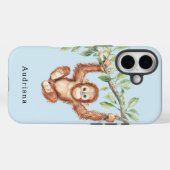 Monkey Chimpansee in het Oerwoud van een boom Case-Mate iPhone Case (Achterkant (horizontaal))