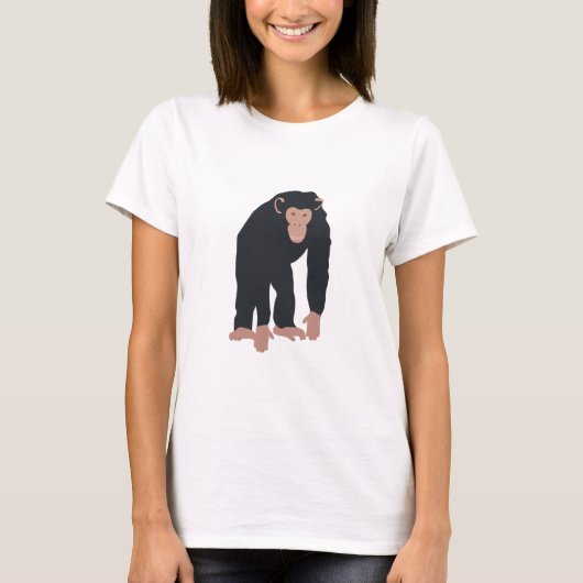 Monkey Chimpansee T-shirt (Voorkant)
