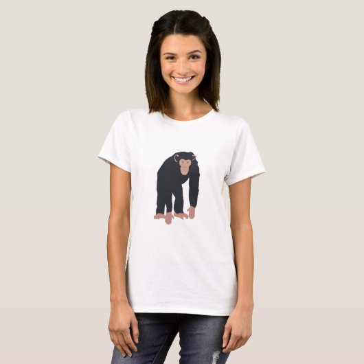 Monkey Chimpansee T-shirt (Voorkant volledig)