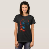 Monkey Chimpanzee Flames Cute Monkey Animal T-shirt (Voorkant volledig)