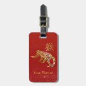 Monkey Chinese Zodiac Horoscoop sterrenbeeld Bagagelabel (Voorkant verticaal)