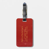 Monkey Chinese Zodiac Horoscoop sterrenbeeld Bagagelabel (Achterkant verticaal)