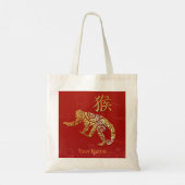 Monkey Chinese Zodiac Horoscoop sterrenbeeld Tote Bag (Achterkant)