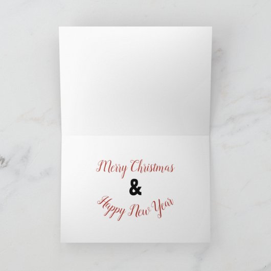 Monkey Christmas Gevouwen Wenskaart Kaart (Binnen)