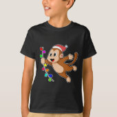 Monkey Christmas Liana T-shirt (Voorkant)