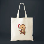 Monkey Christmas Snow Winter Animals Monkeys Adult Tote Bag<br><div class="desc">De aap voor Kerstmis met sprookjes. Vreemde dieren met geschenken en sneeuw voor de feestdagen. Ook grappig voor Kerstmis in juli. Apen zijn schattige dieren en perfect voor Kerstmis.</div>