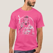 Monkey Cigar Gorilla Smoking Cigar T-shirt (Voorkant)