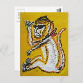 Monkey Circus Art Briefkaart (Voorkant / Achterkant)