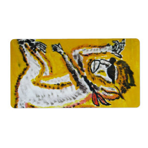 Monkey Circus Art Etiket