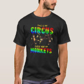 Monkey Circus Zoo Animal Chimpanzee Monkey T-shirt (Voorkant)