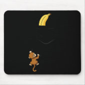 Monkey Climbs For Banana Funny Animal Cket Design  Muismat (Voorkant)