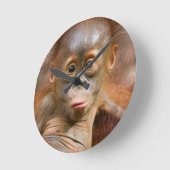 Monkey Clock Ronde Klok (Hoek)