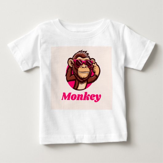 monkey cool baby t shirt (Voorkant)