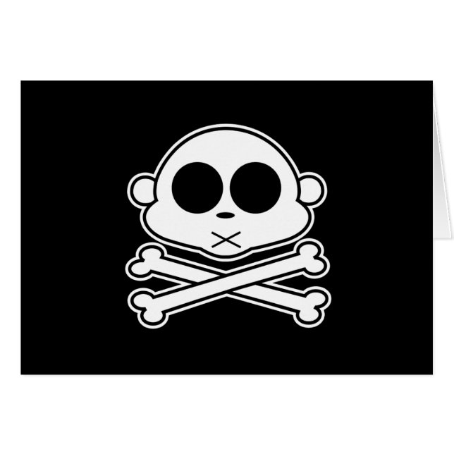 Monkey Cross Bone (Voorkant Horizontaal)