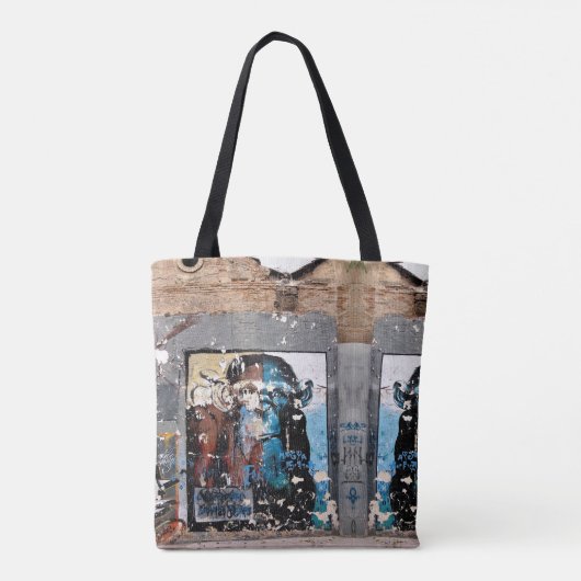 Monkey Custom All-Over-Print Canvas tas (Achterkant)