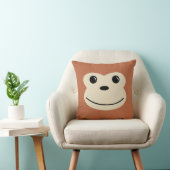 Monkey Cute Animal Face Design Kussen (Stoel)