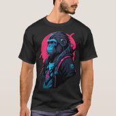 Monkey cyberpunk t-shirt (Voorkant)