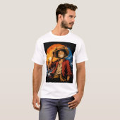 Monkey D. Luffy Geïnspireerd Anime T-Shirt – Krach (Voorkant volledig)