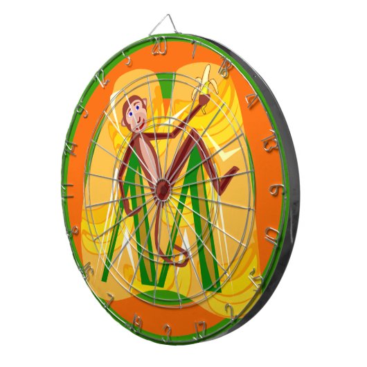 Monkey Dartboard Dartbord (Voorkant Rechts)
