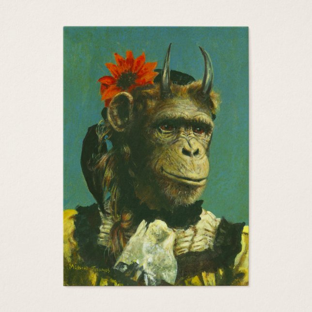 Monkey Demon ACEO Visitekaartje (Voorkant)