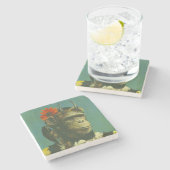 Monkey Demon Marble Onderzetter (Zijkant)
