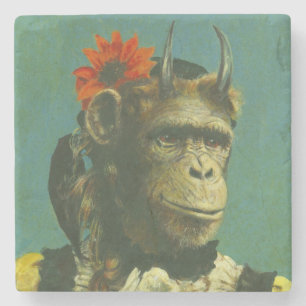 Monkey Demon Marble Onderzetter