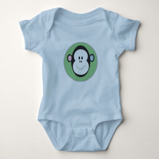 Monkey Design Baby Bodysuit (Voorkant)