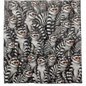 Monkey Design Douchegordijn