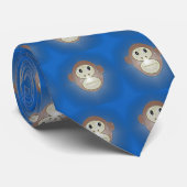 Monkey Design Necktie Stropdas (Opgerold)