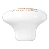 Monkey Design Personalised Keramische Knop (Zijkant)