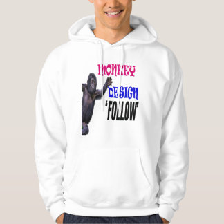 Monkey Design volgen Hoodie