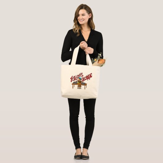 Monkey DJ Grote Tote Bag (Voorkant (model))