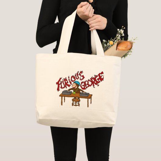 Monkey DJ Grote Tote Bag (Voorkant (product))