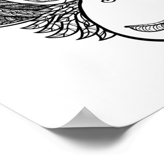 Monkey Doodle Face 2 Poster (Hoek)